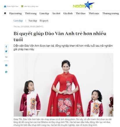 Ngoisao.net – Bí quyết giúp Đào Vân Anh trẻ hơn nhiều tuổi
